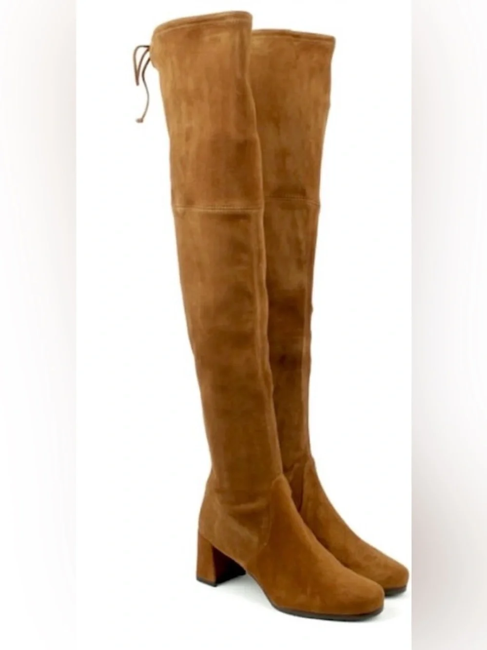 Stuart Weitzman  HINTERLAND  SADDLE SUEDE  Over the Knee Boots  with Chunky heel
